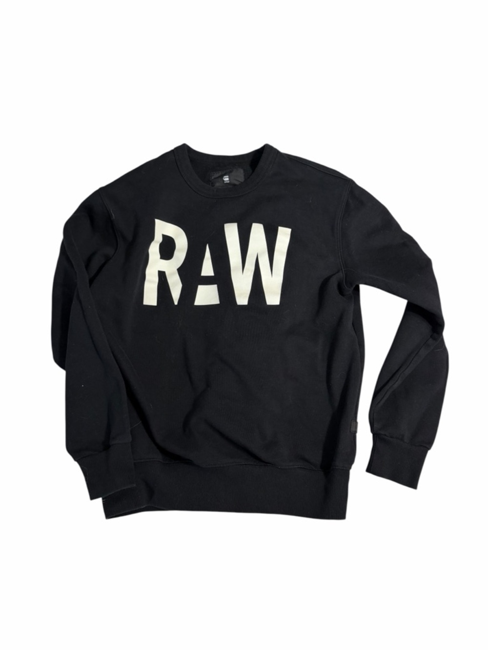 G-Star Raw Logo Black Crewneck Sweatshirt